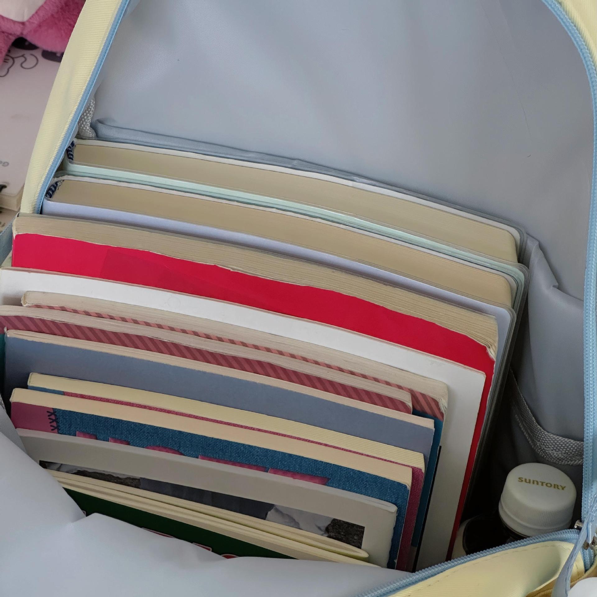 A new high-appeal, fresh and sweet school-style backpack for junior and senior high school students, featuring a large capacity for after-school tutoring and spring outings Application Scenario