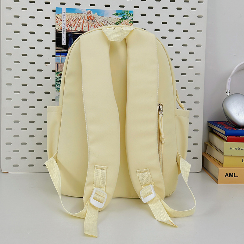 The new summer schoolbags for primary and secondary school students are in the style of Korean Harajuku, a fresh and light backpack, and a forest-style travel backpack for college students Specification drawing