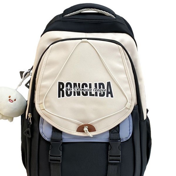 Japanese-style, high-appearance-level, college-style, large-capacity schoolbag for junior and senior high school students, girl's backpack, computer travel backpack with reduced burden Specification drawing