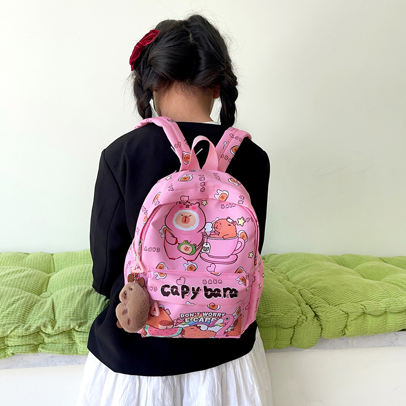 2025 New versatile and cute cartoon kindergarten bag, spring outing mini backpack, fun and playful little backpack full figure
