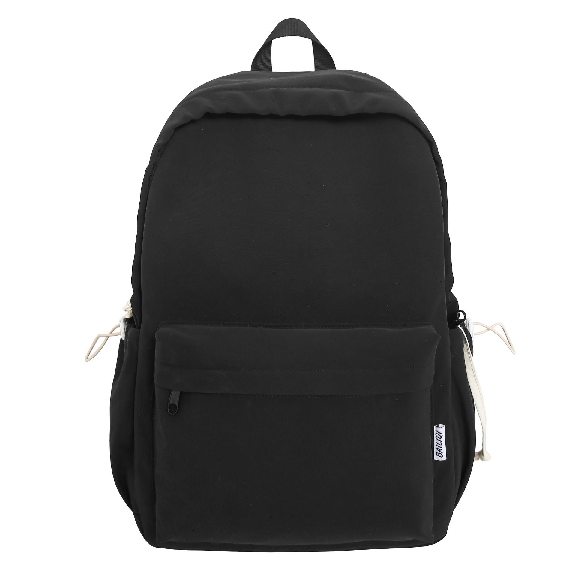 The new Korean-style solid-color simple large-capacity backpack is versatile, fashionable, high-end and sweet. It is a lightweight and casual backpack Item Picture