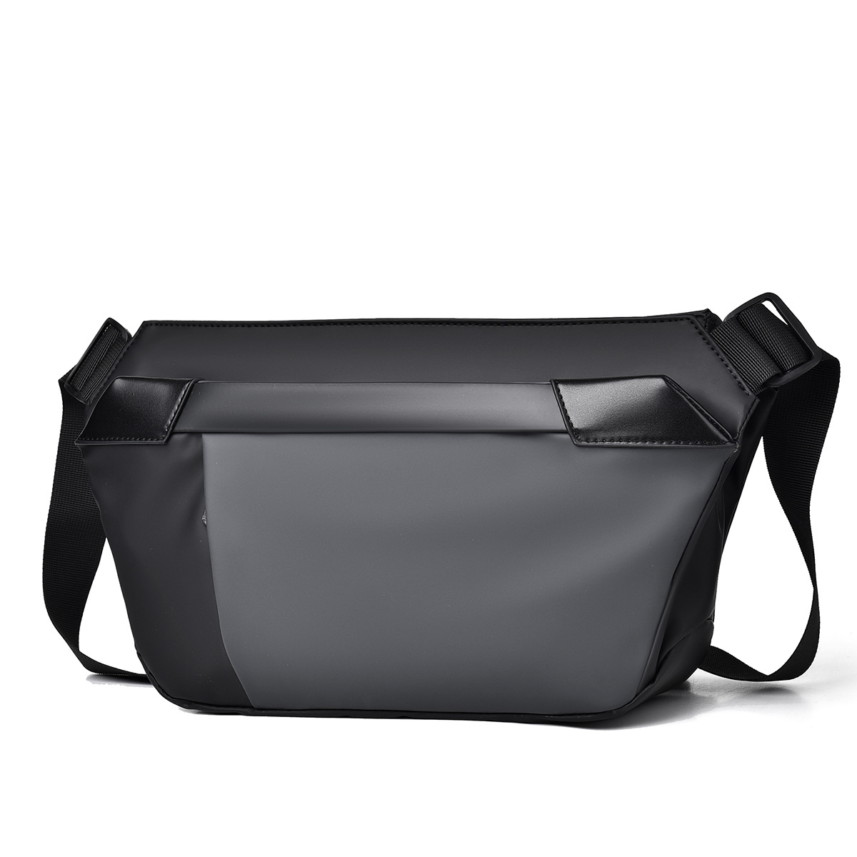Men's crossbody bag, trendy brand chest bag, men's crossbody bag, light and casual, portable functional bag, color-matched crossbody chest bag full figure