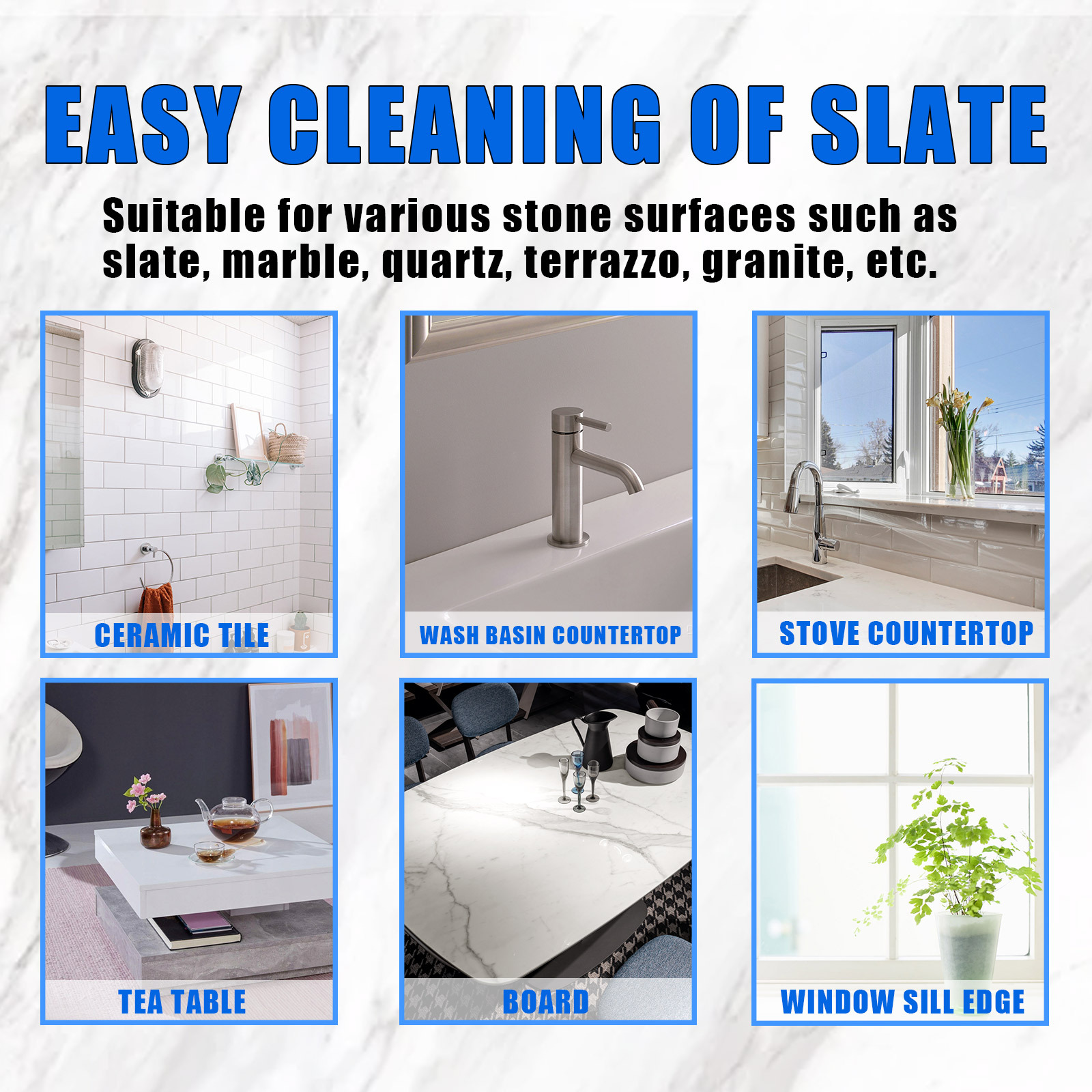 Youdaoplaceholder0 Ceramic stone crystal coating agent, household kitchen marble tile stain removal, repair, scratch cleaning agent Specification drawing