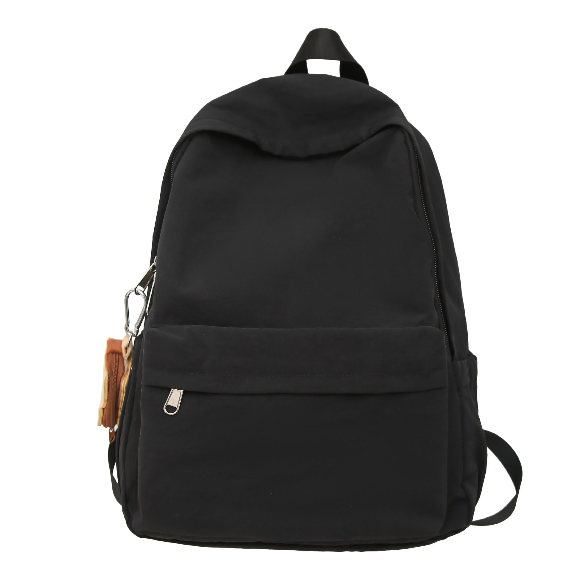 A new minimalist Japanese-style ins solid color backpack for college students, a casual campus schoolbag, and a versatile lightweight backpack for travel Item Picture