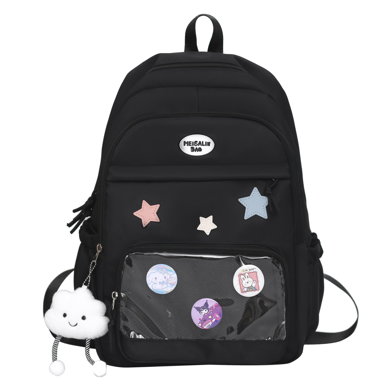 2025 New large-capacity multi-compartment Japanese backpack for grades 3-6, versatile, casual and niche shoulder bag Item Picture