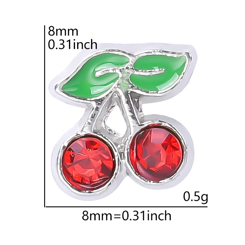 Fruit and Vegetable Charm Module Bracelet Single accessory DIY Patch Floating charms locket undefined