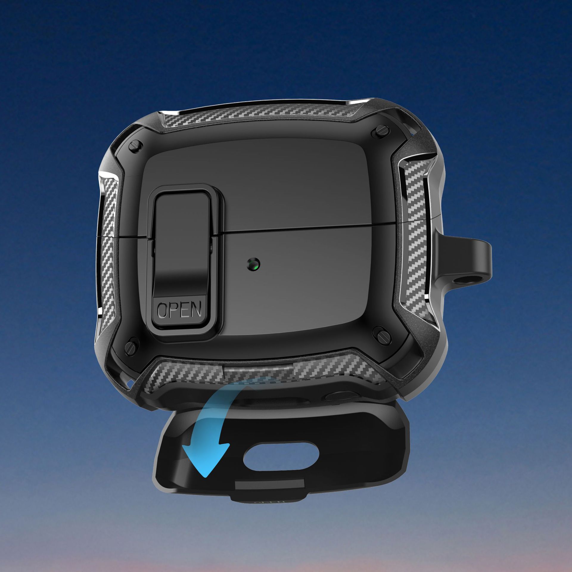 Applicable to Samsung Galaxy Buds3/3Pro Wireless Bluetooth Protective case with switch lock bracket magnetic shell Specification drawing