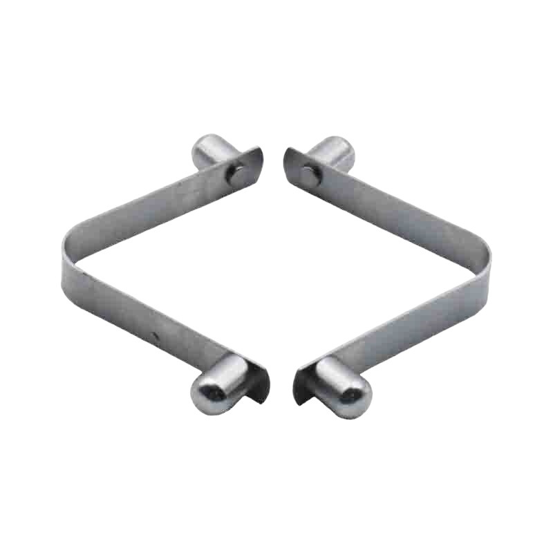 Factory direct sales of stainless steel 6mm double-ended solid V-shaped spring plates, double-ended internal positioning hardware spring ball clips Item Picture