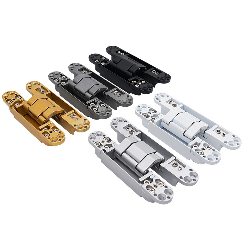 Hidden invisible door three-dimensional hinge, concealed door, concealed three-dimensional adjustable concealed hinge, hidden door hinge, cross hinge Item Picture
