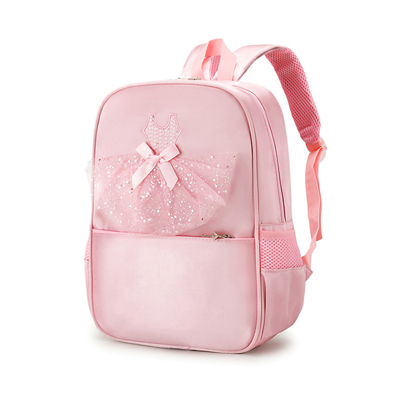 Feihong Cross-border Children's Double-shoulder Dance Schoolbag, Dance Backpack, Dance Bag, Girls' Ballet Bag, Dance Costume Storage Bag details Picture