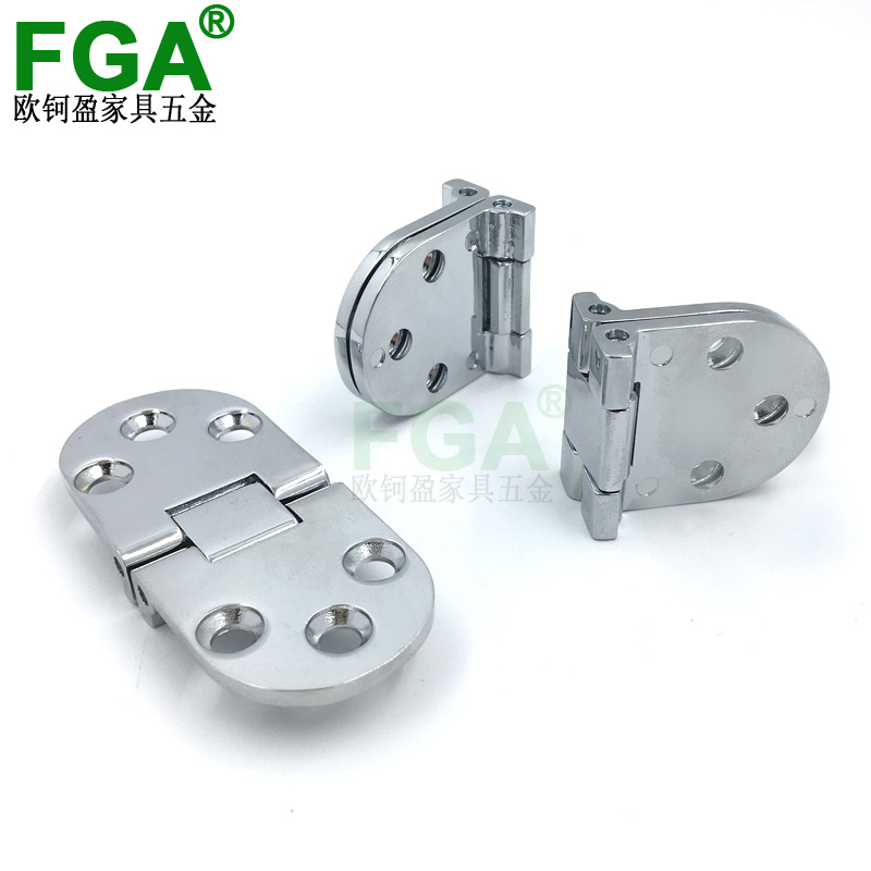 Thickened zinc alloy flip folding hinge hinge, upper flip folding dining table accessory, 180-degree folding bar counter hinge details Picture