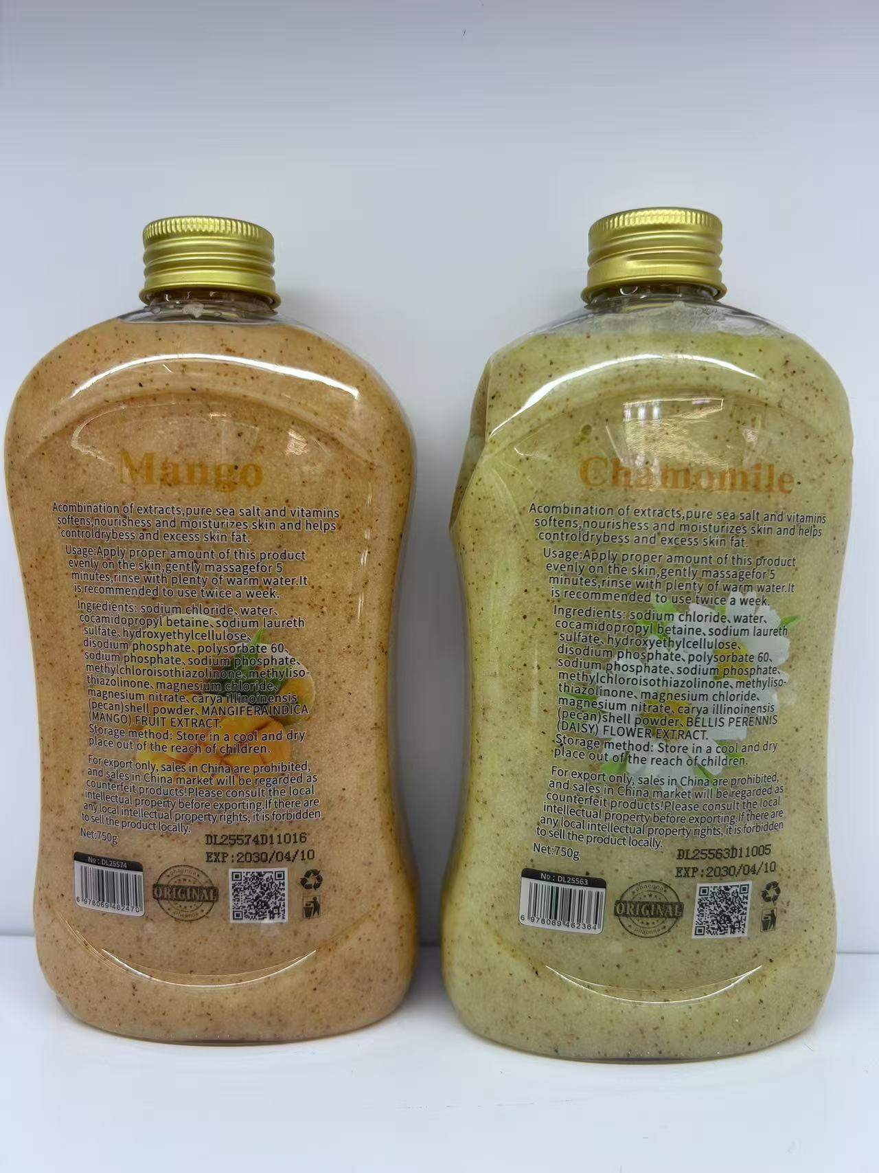 Comercio exterior para la exportación exfoliante especial gel de ducha para exfoliar la piel muerta - 2