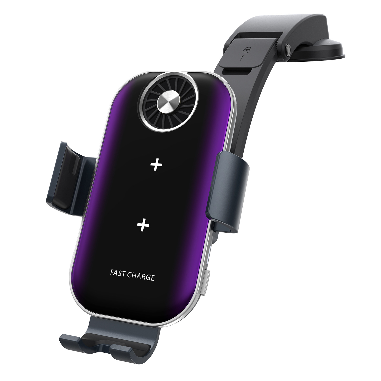 The heat dissipation car stand is compatible with the Samsung foldable Z Flip6 iphone16 wireless charger Specification drawing