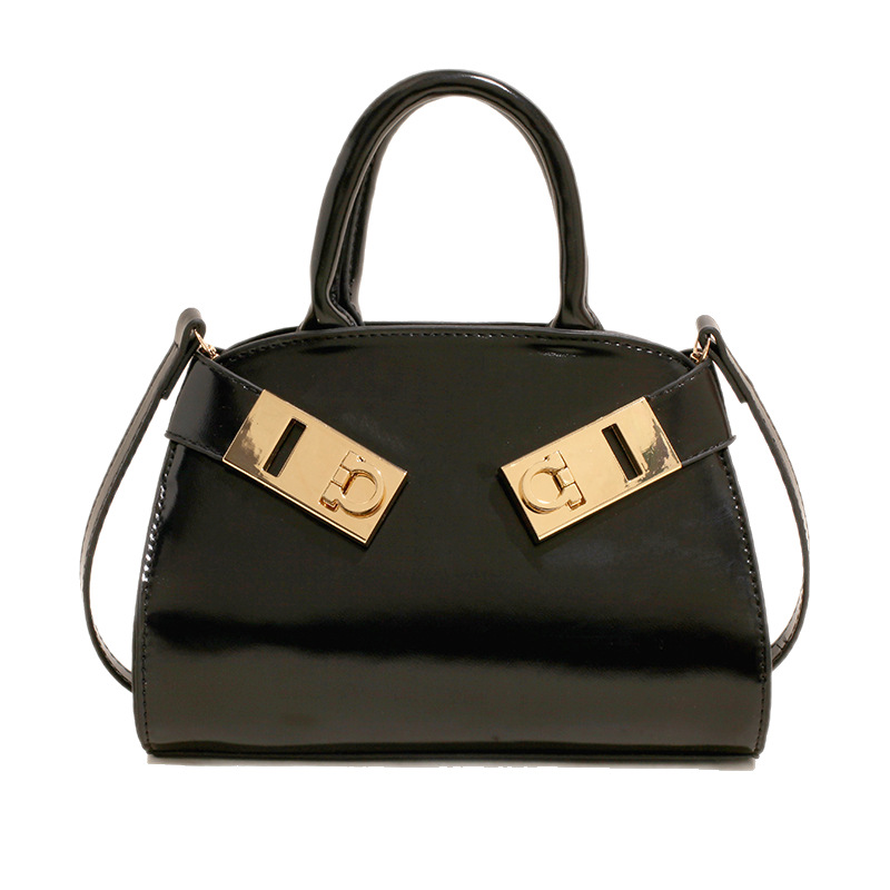 2025 New high-end solid color large-capacity handbag for women, fashionable and trendy, simple commuting single-shoulder crossbody bag Item Picture