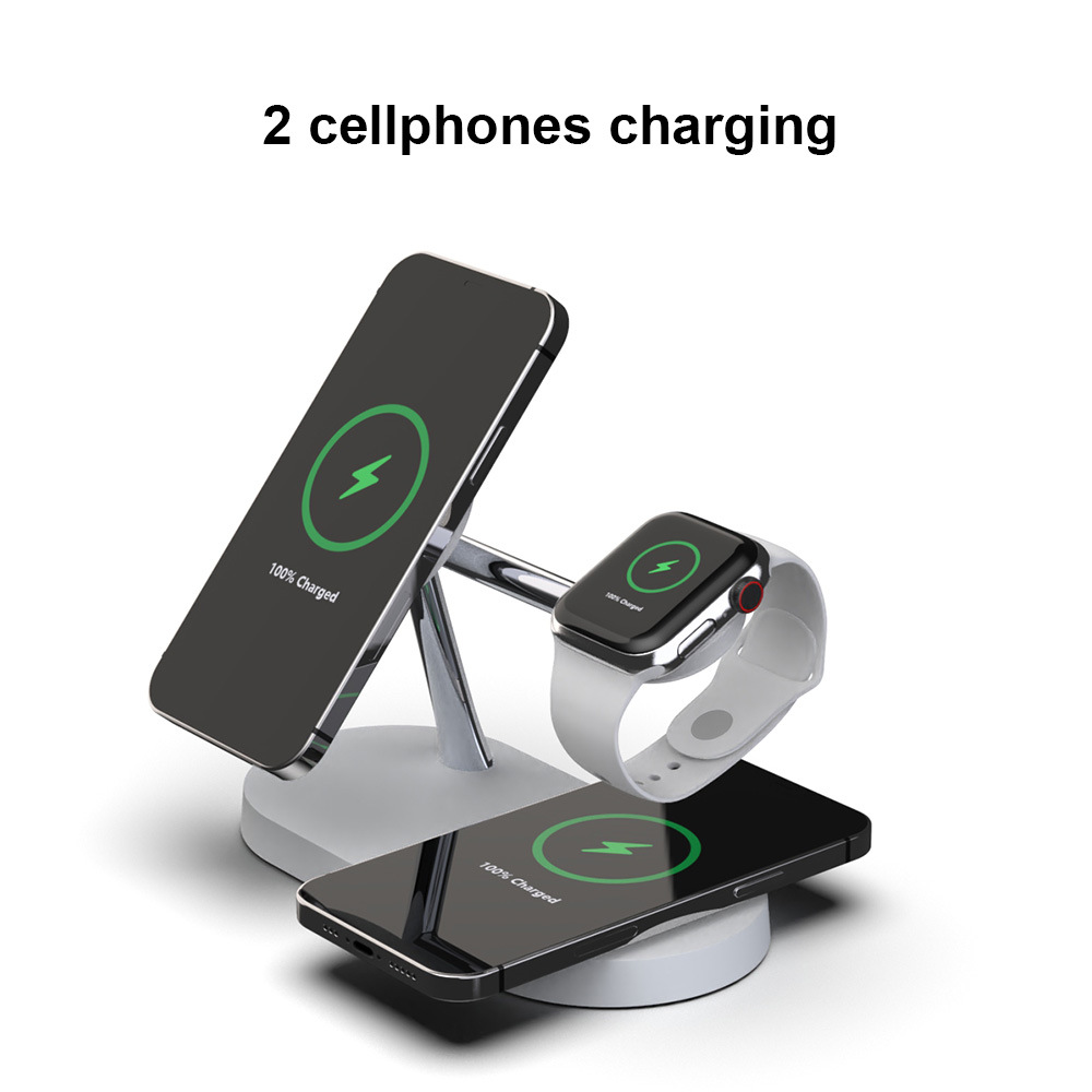 The private mold five-in-one magnetic wireless fast charging night light stand is suitable for Apple's magnetic wireless charger details Picture