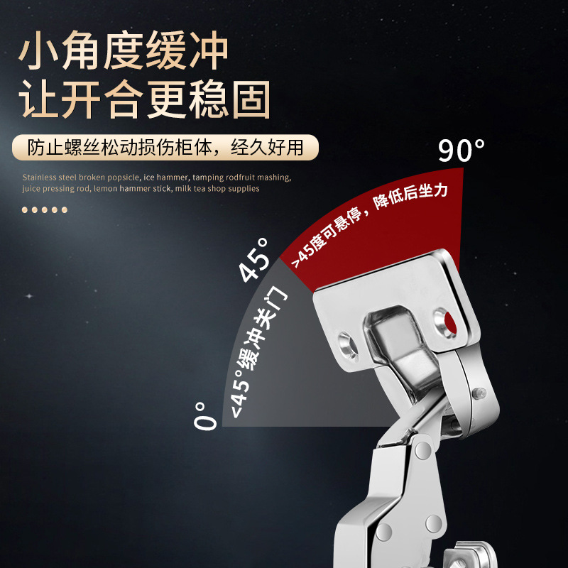 35 cup LIDS, 25 thick side plates with two-stage force stainless steel hinges, thick door panel hinges 20-25mm, replacing 40 cups details Picture