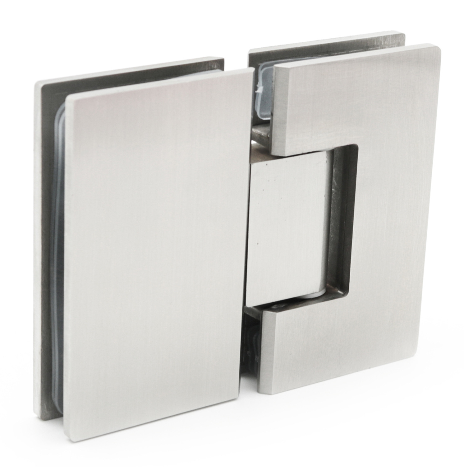180-degree stainless steel glass clamps, sanded bathroom clamps, shower room glass fixed partition hinges, shower room accessories Item Picture