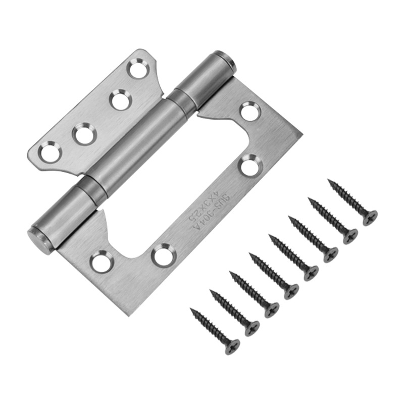 304 stainless steel thickened mother and child hinges, 4-inch and 5-inch fan hinges without slotting, black door hinges, wooden door hinges, three-piece hinges Item Picture