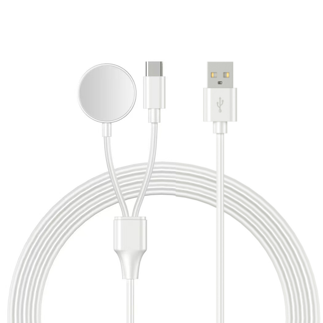 The new product is suitable for wireless charging of Samsung 2-in-1 watches, mobile phone charging cables and data cables, with multiple interfaces available Application Scenario