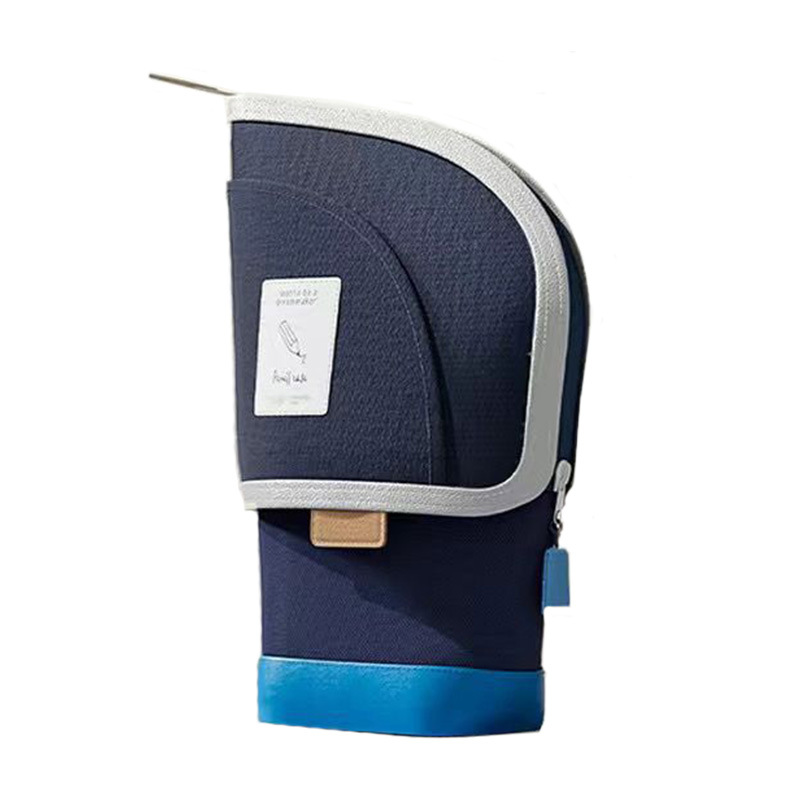 Vertical pen case for girls, primary school students, retractable, high appearance level, large capacity children's pencil and stationery box, boys' pen holder Item Picture