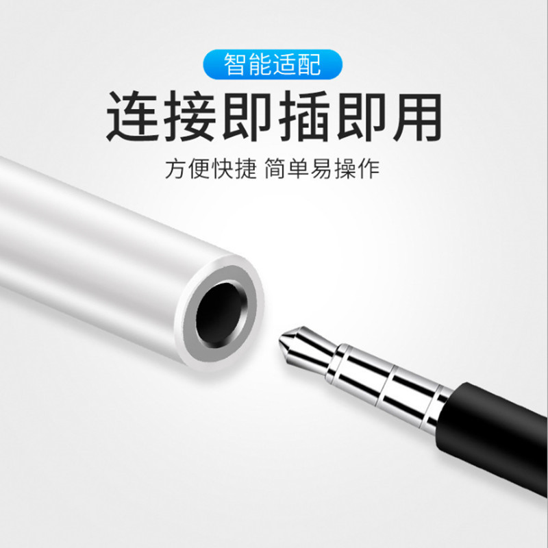 Compatible Apple earphone adapter 3.5 to lightning mobile phone adapter microphone sound card adapter Specification drawing