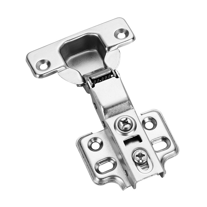 Cold-rolled steel hinges, silent hydraulic damping buffer cabinet door hinges, straight and mid-bent spring wardrobe door hinges Item Picture