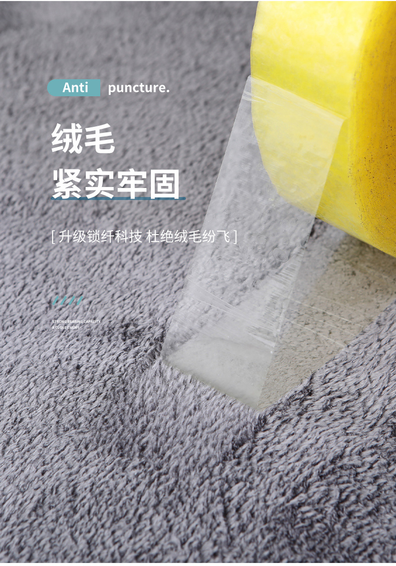 简约纯色毛绒地垫 浴室门口防滑地垫 纯色仿羊绒地垫 经典脚丫标浴室垫 吸水防滑浴室地垫详情7
