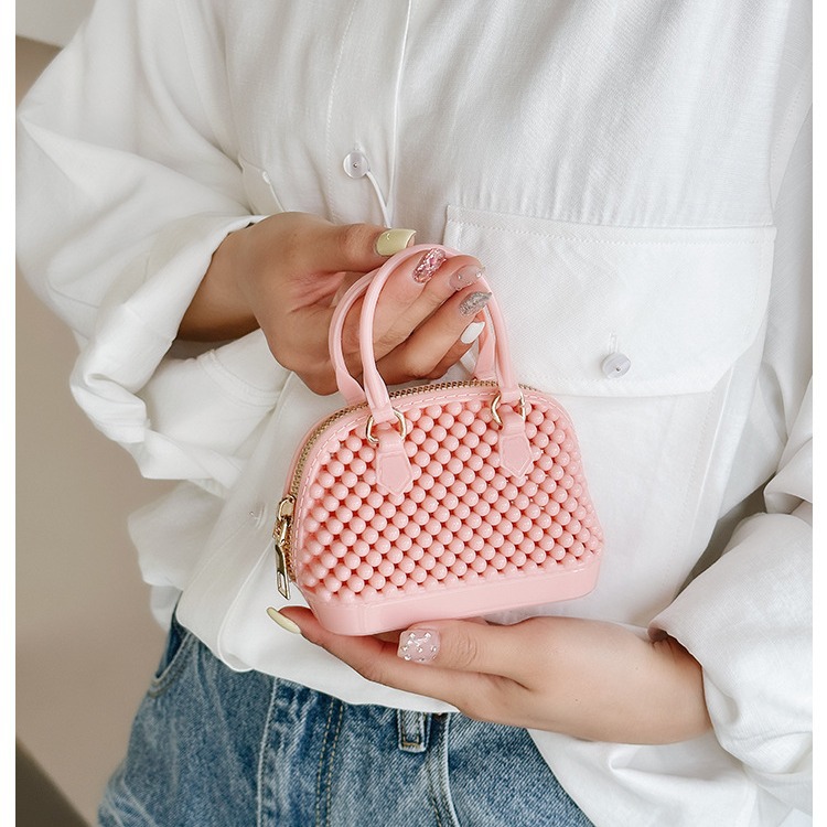 2025 Summer new PVC jelly shell bag mini Bag Handbag, a trendy bestseller, single-shoulder crossbody women's bag Specification drawing