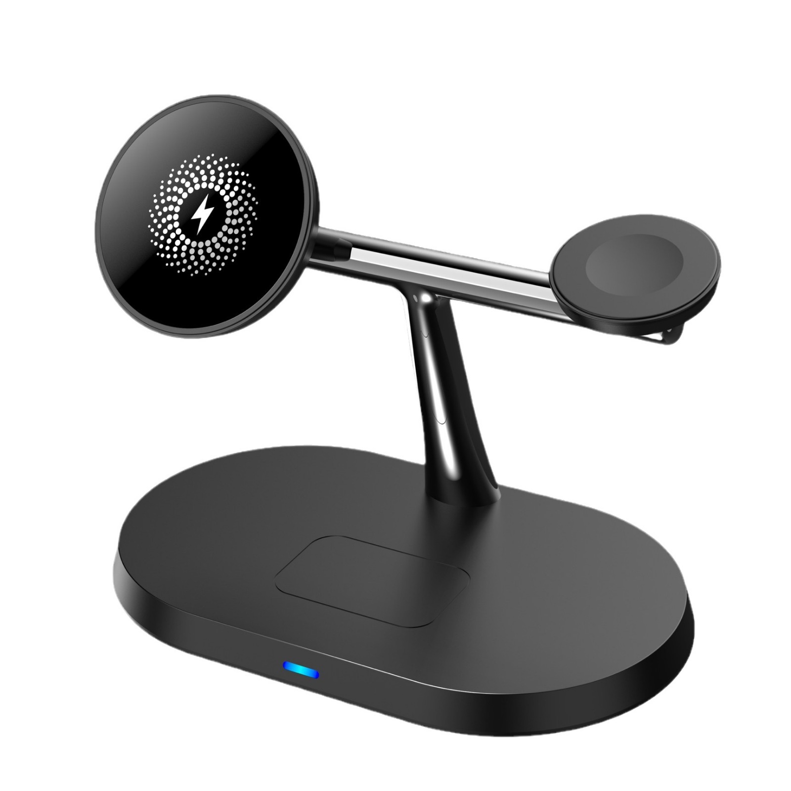 The three-in-one wireless charger is suitable for magnetic charging of iphones and Huawei phones, as well as wireless chargers for headphones and watches Item Picture