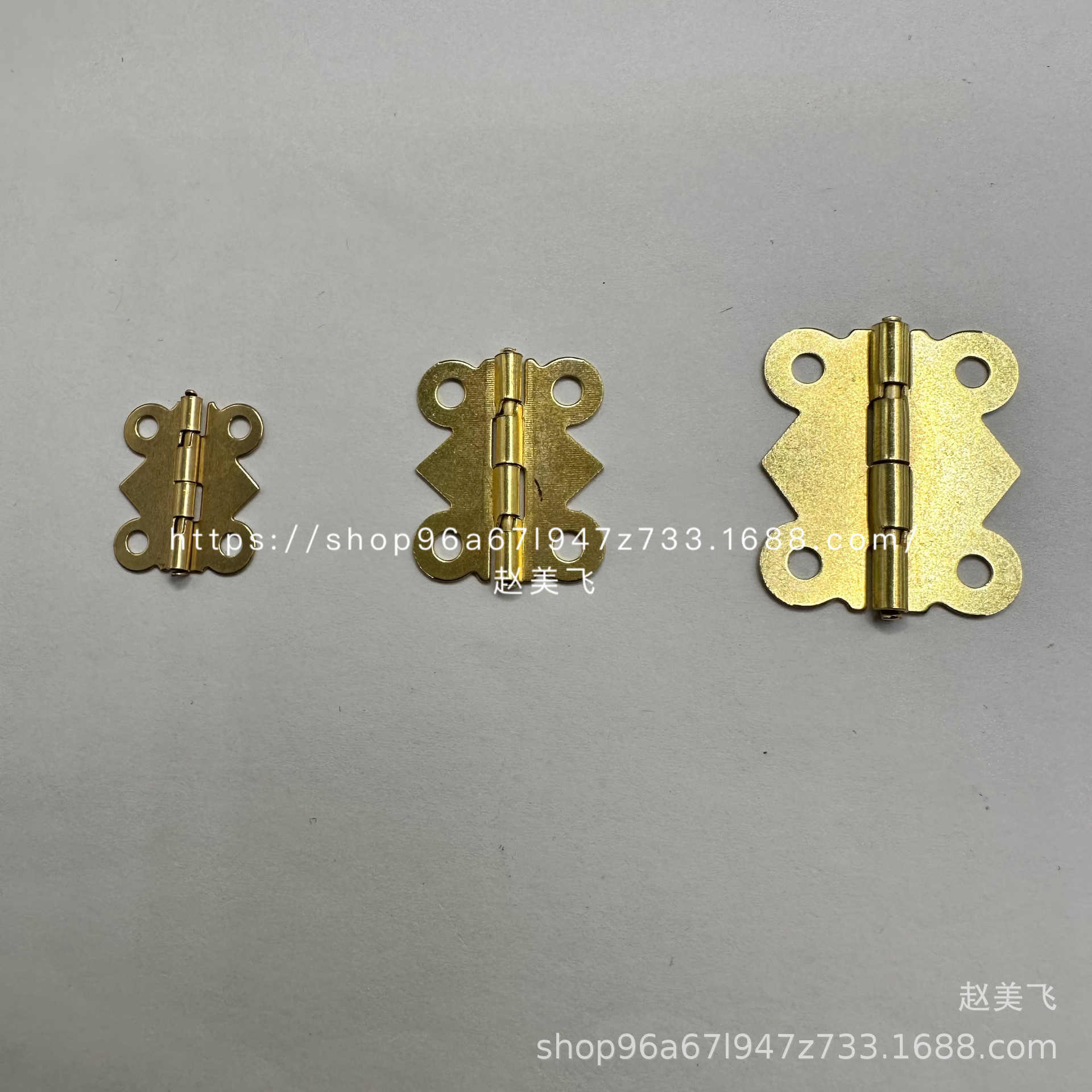 6 minutes, 1 inch, 1.2 inches, antique butterfly hinge, wooden box, 90-degree external birdcage, small hinge details Picture