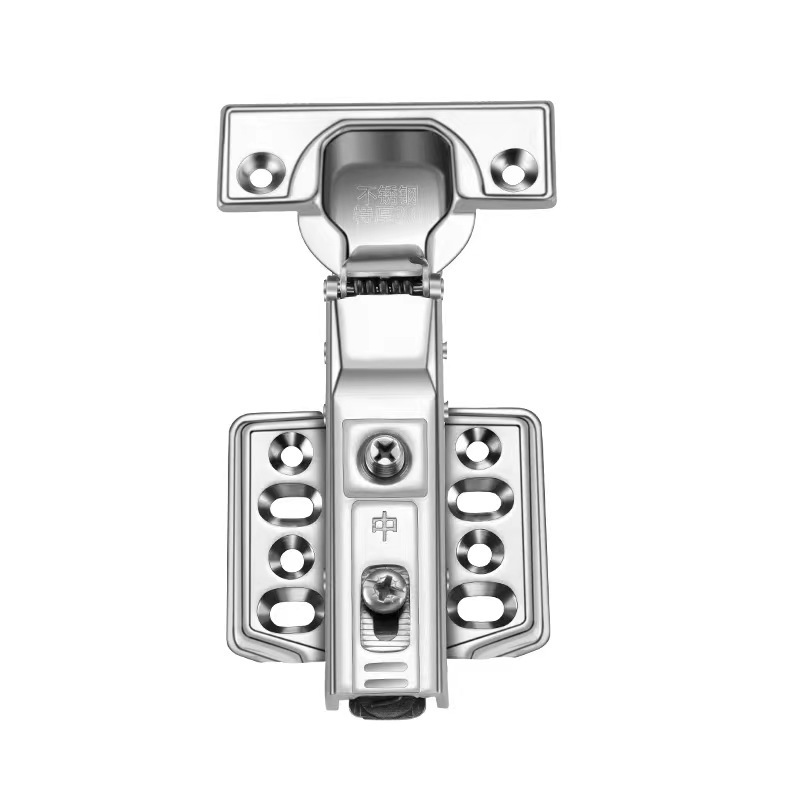 Factory wholesale 304 stainless steel hydraulic hinges, 3.0mm thick cabinet hinges, buffer pipe hinges, furniture hardware Item Picture