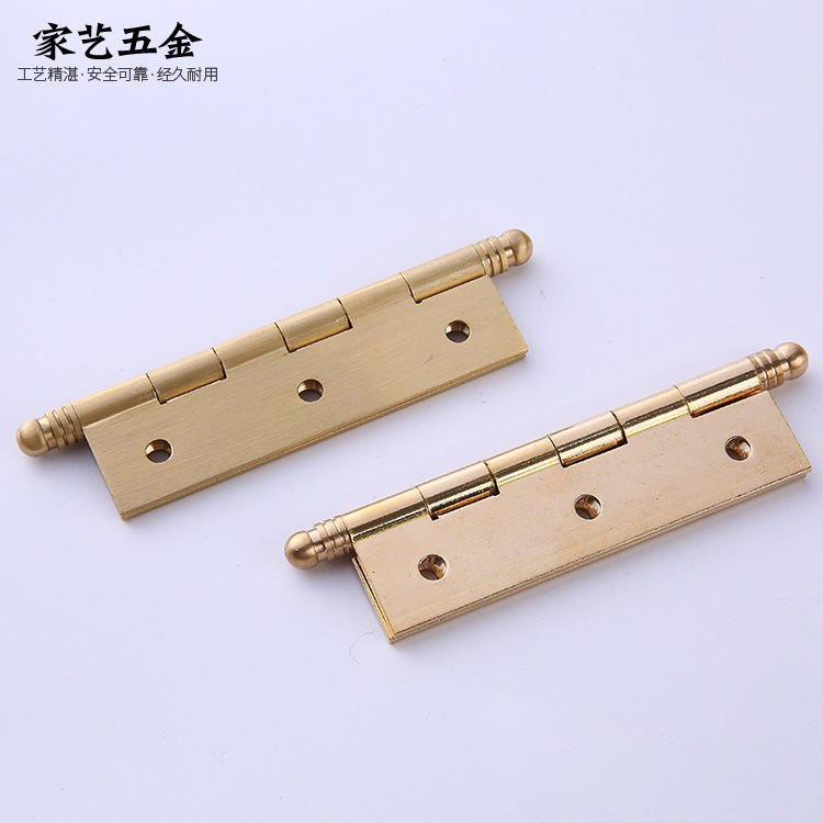 Factory direct sales of copper hinges, rubber chains, cabinet doors, copper hinges, wooden doors, brass small hardware hinges, 1.5-inch hinges Application Scenario
