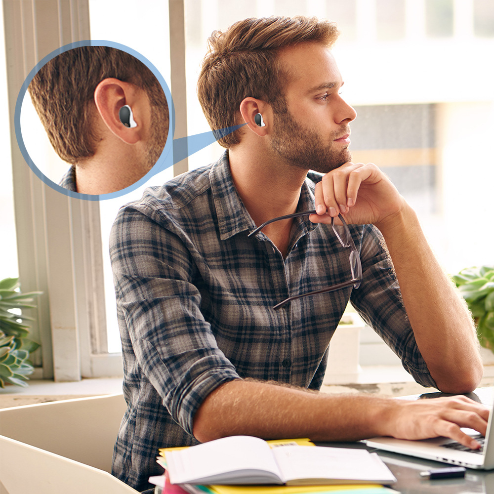 Ultra-thin dust-proof and storage ear tips made of silicone for Sony WF-1000XM5 Bluetooth headphones Specification drawing
