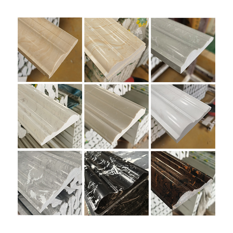 Wholesale artificial marble stone lines can be used for window and door casings, elevator door casings, and full-body patterned artificial stone strips Item Picture