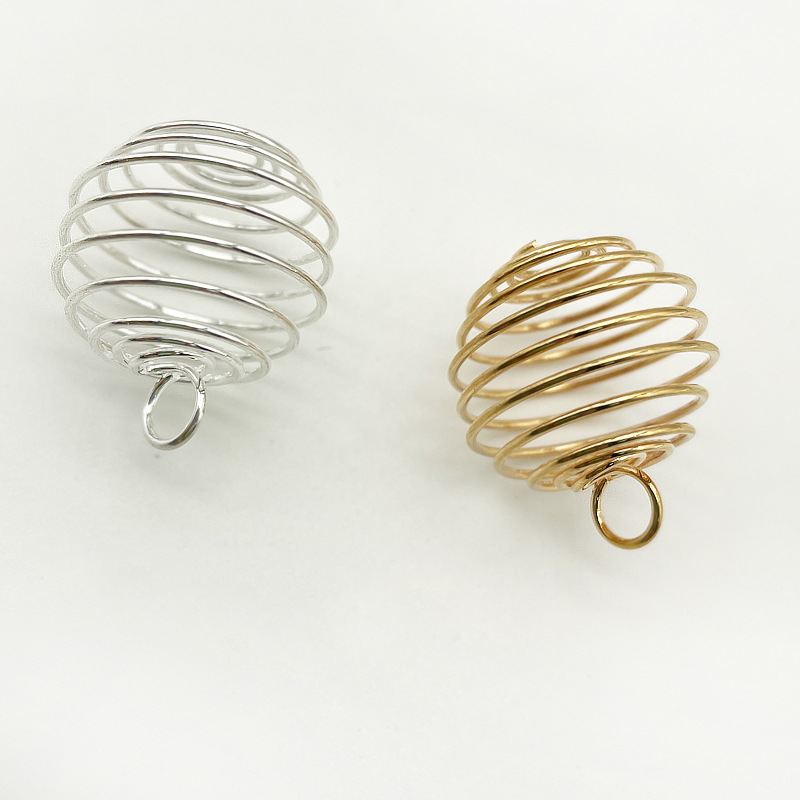 New spring ball stainless steel jewelry accessories, hardware handicrafts, spring lantern ball pendant, telescopic Application Scenario