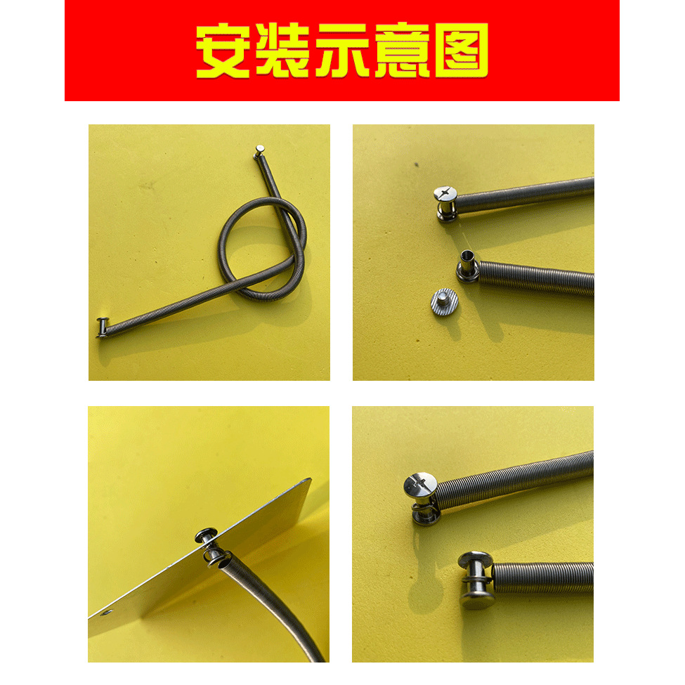 304 stainless steel tension spring, spring substitute hook, bent hook, yellow belt hook, spring, oven tension spring Application Scenario