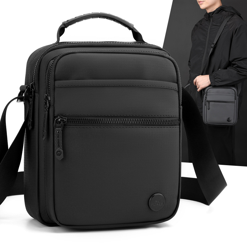 WEPOWER's new men's business commuting single-shoulder bag and crossbody bag, a high-end and simple men's small crossbody bag full figure