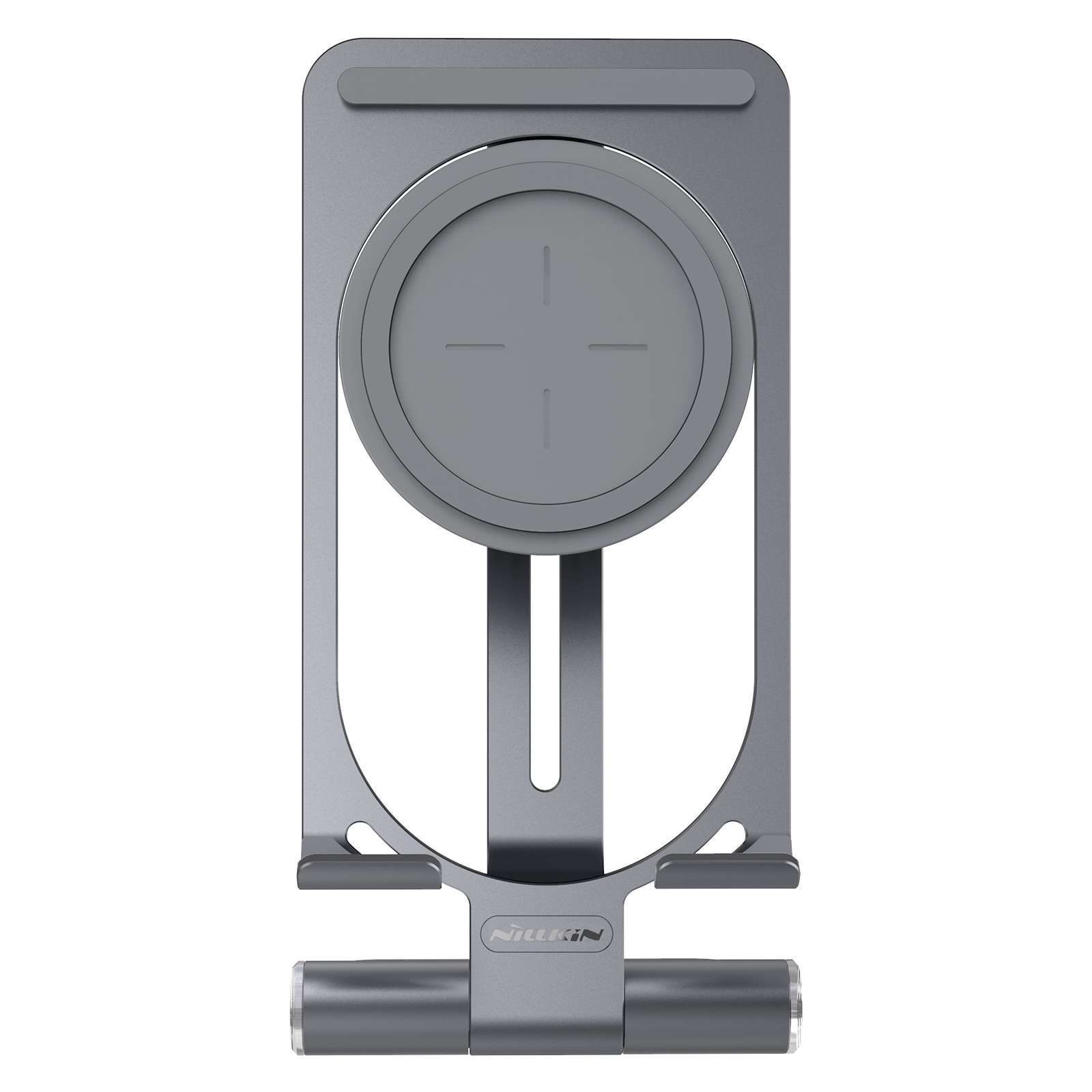 Nillkin is a foldable portable smart balance mini phone stand that supports Apple 14 wireless 15w fast charger Item Picture
