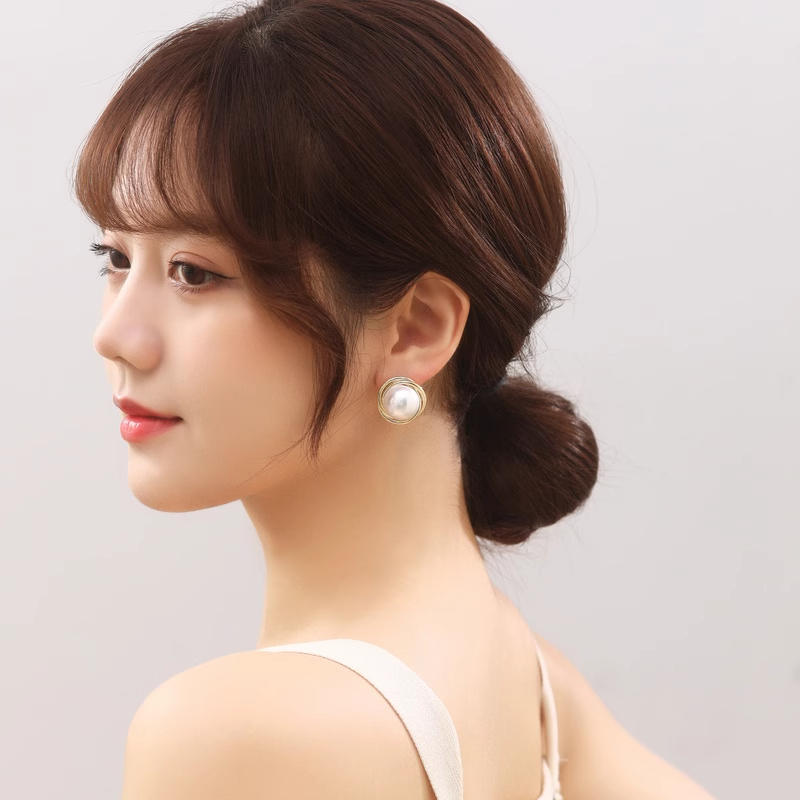 饰品/耳饰/耳钉/滴油/珍珠耳环细节图