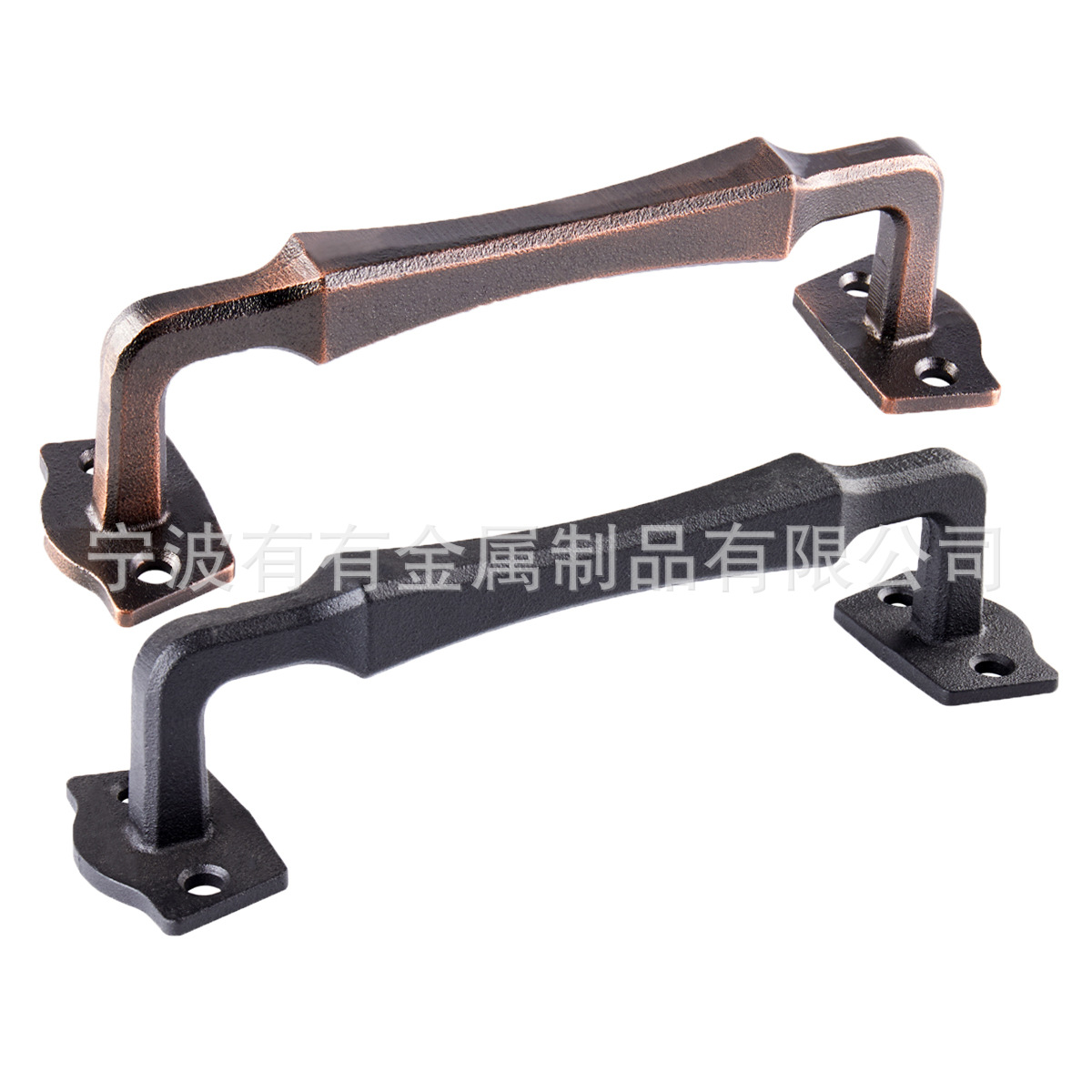 Barn door cast iron handle, door handle, double door pull handle, simple wooden door handle, hand handle manufacturer, e-commerce wholesale full figure