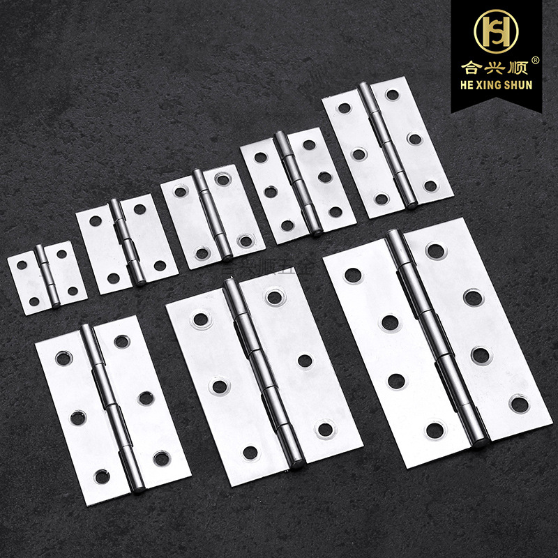 He Xing Shun stainless steel swing hinges, wooden boxes, bags, mini hinges, cabinets, doors and Windows, small hinges wholesale full figure