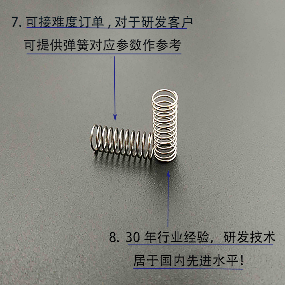 The manufacturer supplies stainless steel hardware cylindrical compression spring relay keys, mechanical precision valve springs for wholesale Application Scenario