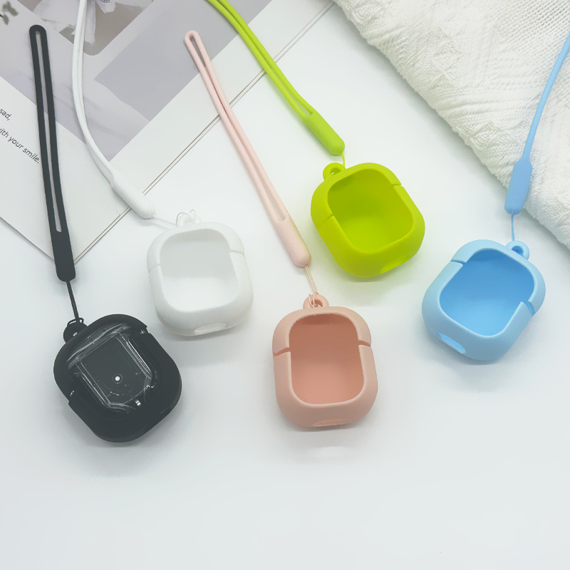 Air31 earphone case, TWS digital display Bluetooth earphone, silicone earphone shell, dirt-resistant soft shell, anti-drop lanyard Application Scenario