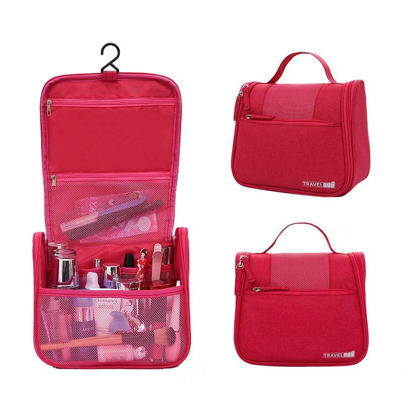 Runhui cationic solid color toiletry bag, portable cosmetics storage bag, travel makeup bag, starting from one batch, portable full figure