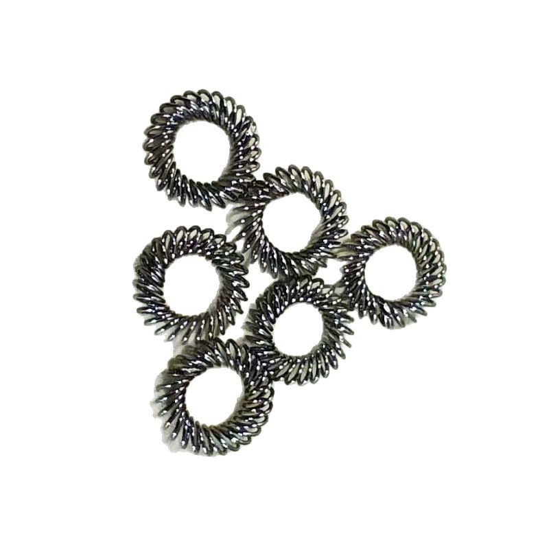 Customized processing of inclined ring contact finger springs, high-current compression springs, high-voltage power conductive inclined rings, helical beryllium copper stainless steel Item Picture