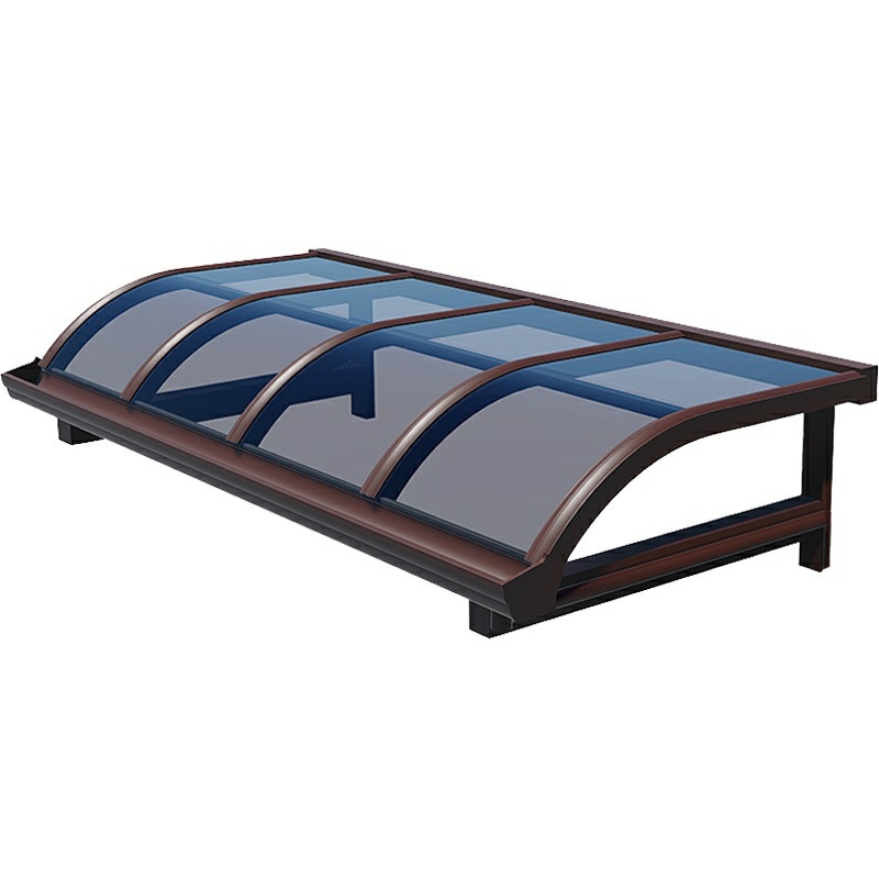 Aluminum alloy balcony canopy, eaves, household pc durable transparent board terrace canopy, sunroom, outdoor courtyard storefront Item Picture