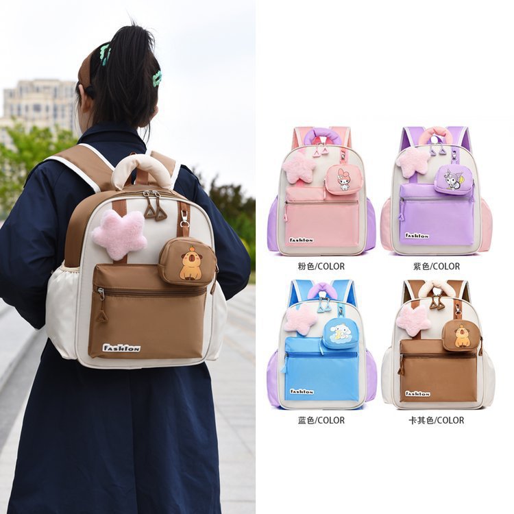 2025 New style kindergarten schoolbag, boys' outing children's backpack, 3-6 years old girls' cute baby backpack details Picture