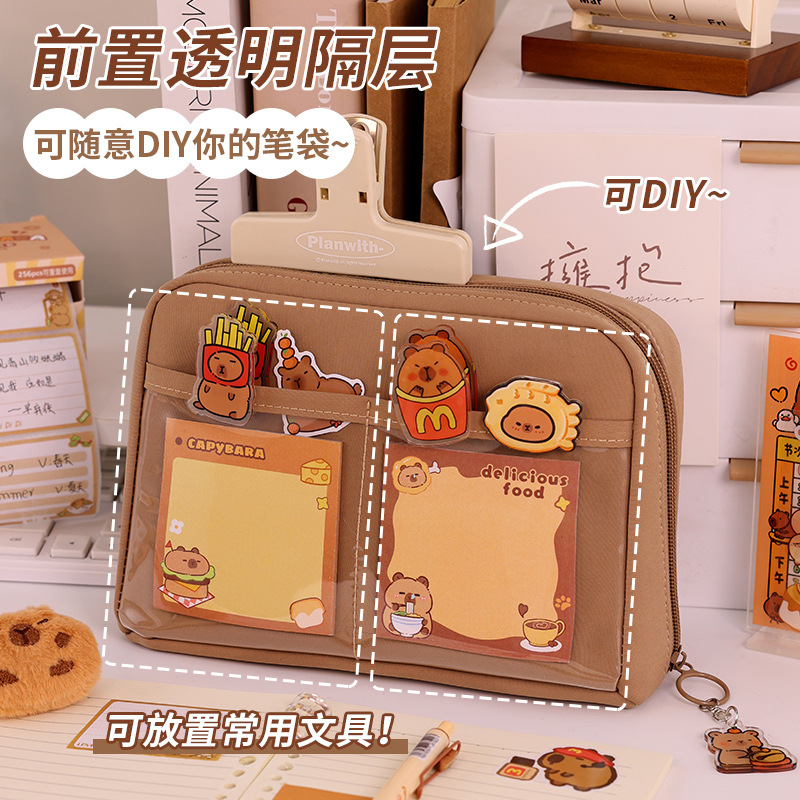 Back-to-school season stationery box for primary school students, 12-layer pen case, ins high appearance level, multi-functional stationery bag, pencil case Application Scenario