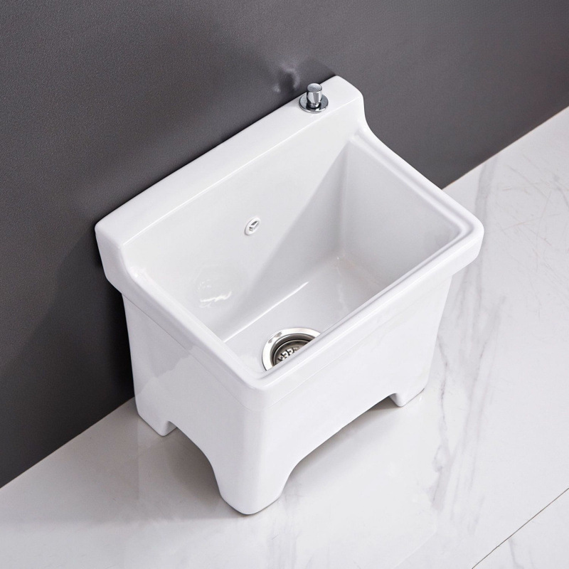 Household multi-functional smart clean small outdoor bathroom pool, mop pool, cleaning balcony ceramic mop pool, mopping floor Specification drawing