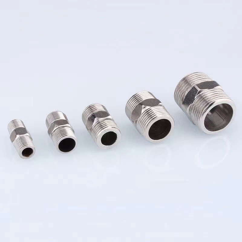 4 points stainless steel thickened 304 pairs of threads /6 points 1-inch reducer double external thread joint/stainless steel tie double external thread direct Application Scenario